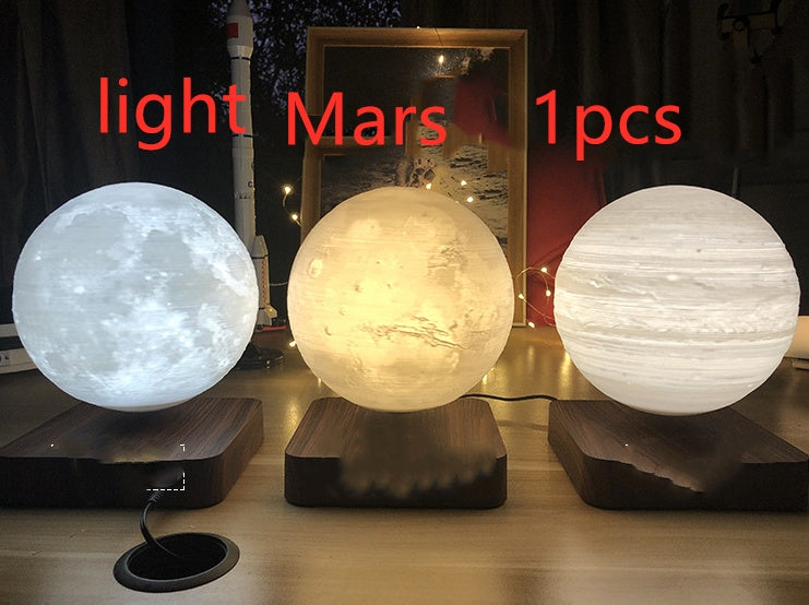 Magnetic Levitation Table Lamp Moon Light Printing Planet Night Light