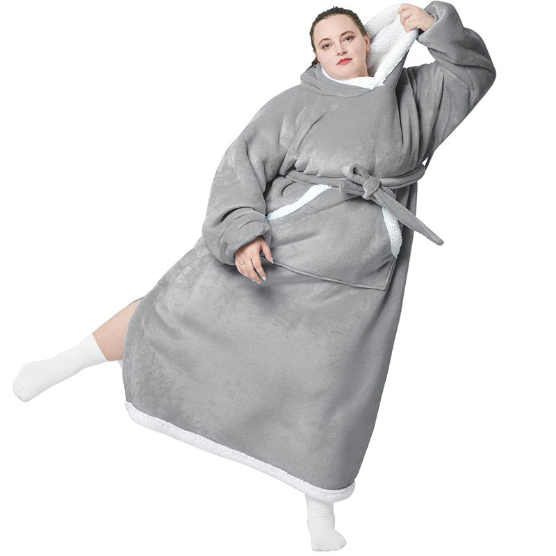 Hoody Wearable Hoodie Winter Oversize Flannel Hoodies Blankets with Sleeves - The Nex Store