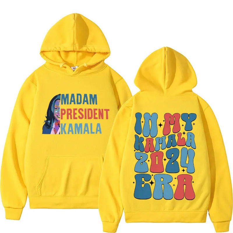 Madam President Kamala Harris Era Hoodie Men Hoodies - The Nex Store