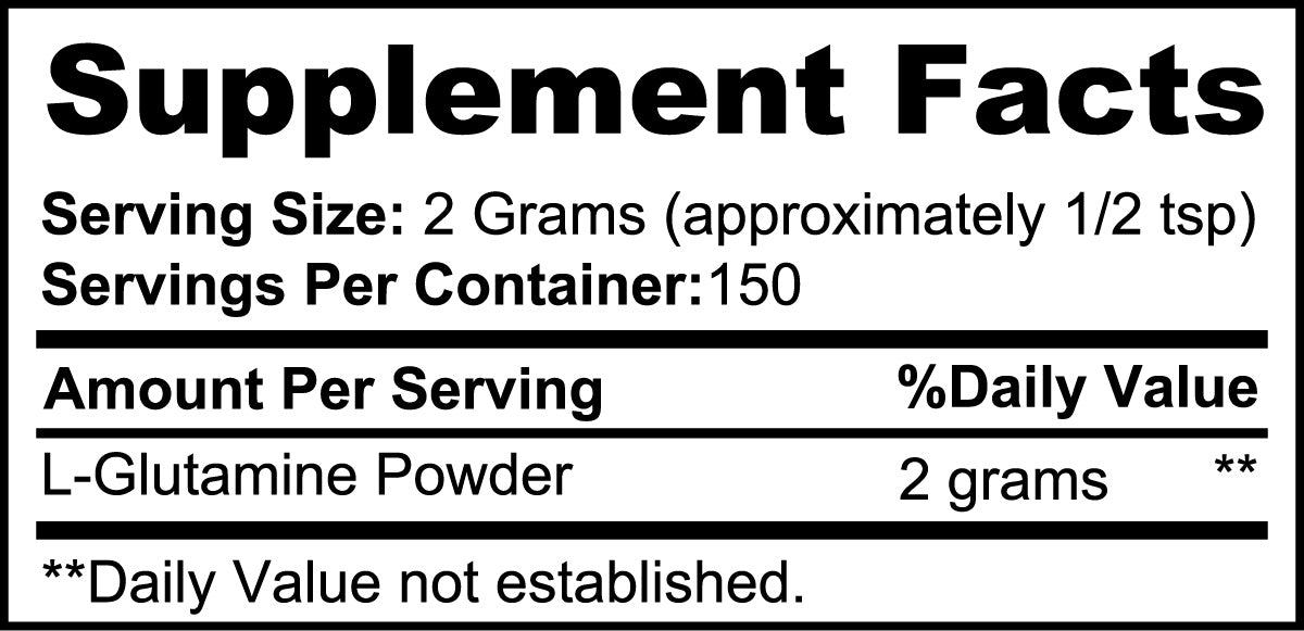 Pure L Glutamine Powder Muscle Recovery Gut Health Support - The Nex Store