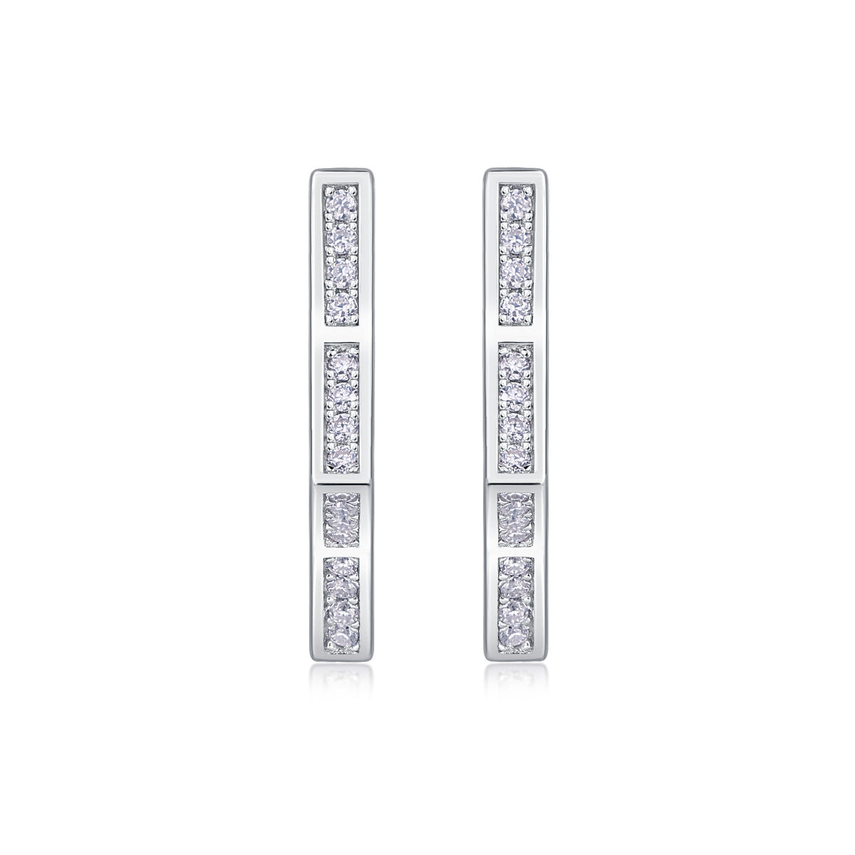Galaxy Wandering Diamond Set Moissanite Silver Earrings Luxury Fashion Diamond Earrings Stud Earrings - The Nex Store