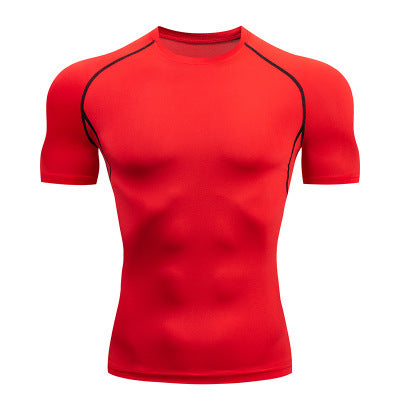 Solid color quick-drying bottoming short sleeve - The Nex Store