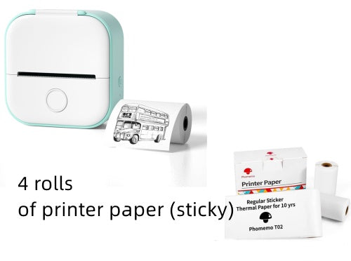 Portable Mini Thermal Label Printer Home Photo Printer Student Wrong Question Printer Bluetooth-compatible Mini Label Printer Price Tag - The Nex Store