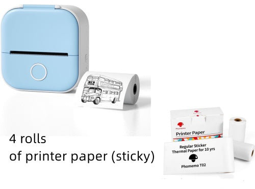 Portable Mini Thermal Label Printer Home Photo Printer Student Wrong Question Printer Bluetooth-compatible Mini Label Printer Price Tag - The Nex Store
