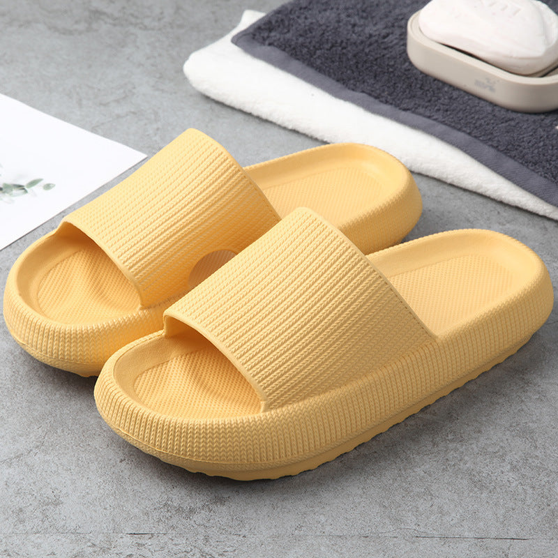 Soft Home Couple Slippers Cozy Indoor Warm Anti-Skid Lightweight Shoes - The Nex Store