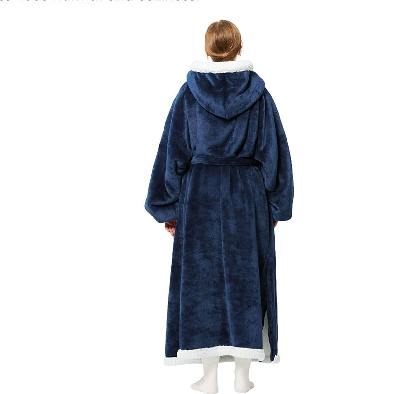 Hoody Wearable Hoodie Winter Oversize Flannel Hoodies Blankets with Sleeves - The Nex Store