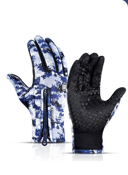 Winter Gloves Touch Screen Riding Motorcycle Sliding Waterproof Sports Gloves With Fleece - The Nex Store
