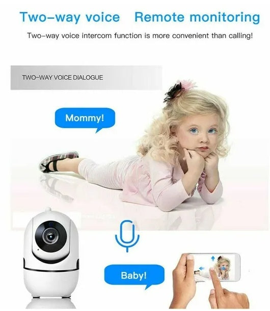 1080P WiFi Wireless Indoor Home Security Camera Night Vision Baby Pet Monitor - The Nex Store