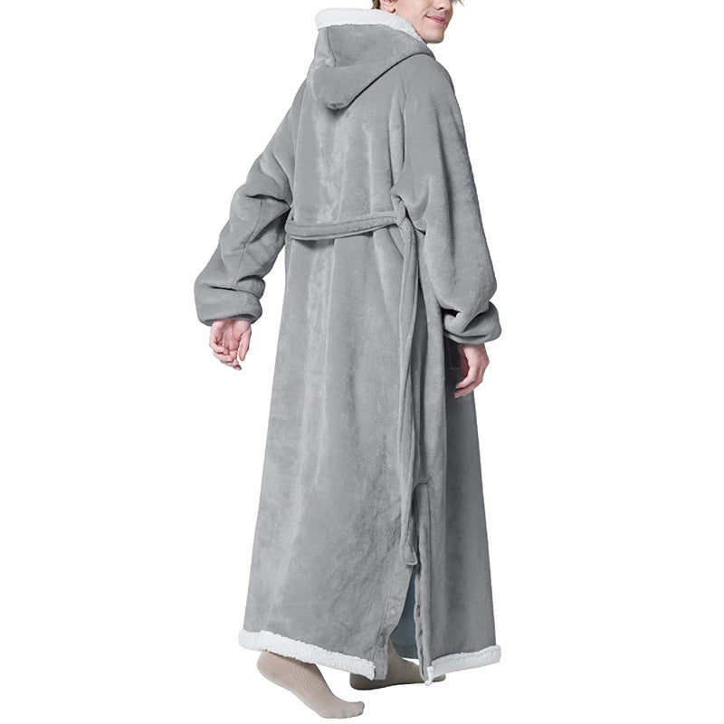 Hoody Wearable Hoodie Winter Oversize Flannel Hoodies Blankets with Sleeves - The Nex Store
