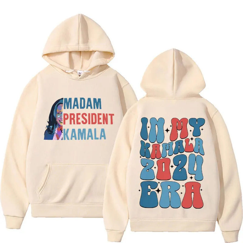 Madam President Kamala Harris Era Hoodie Men Hoodies - The Nex Store