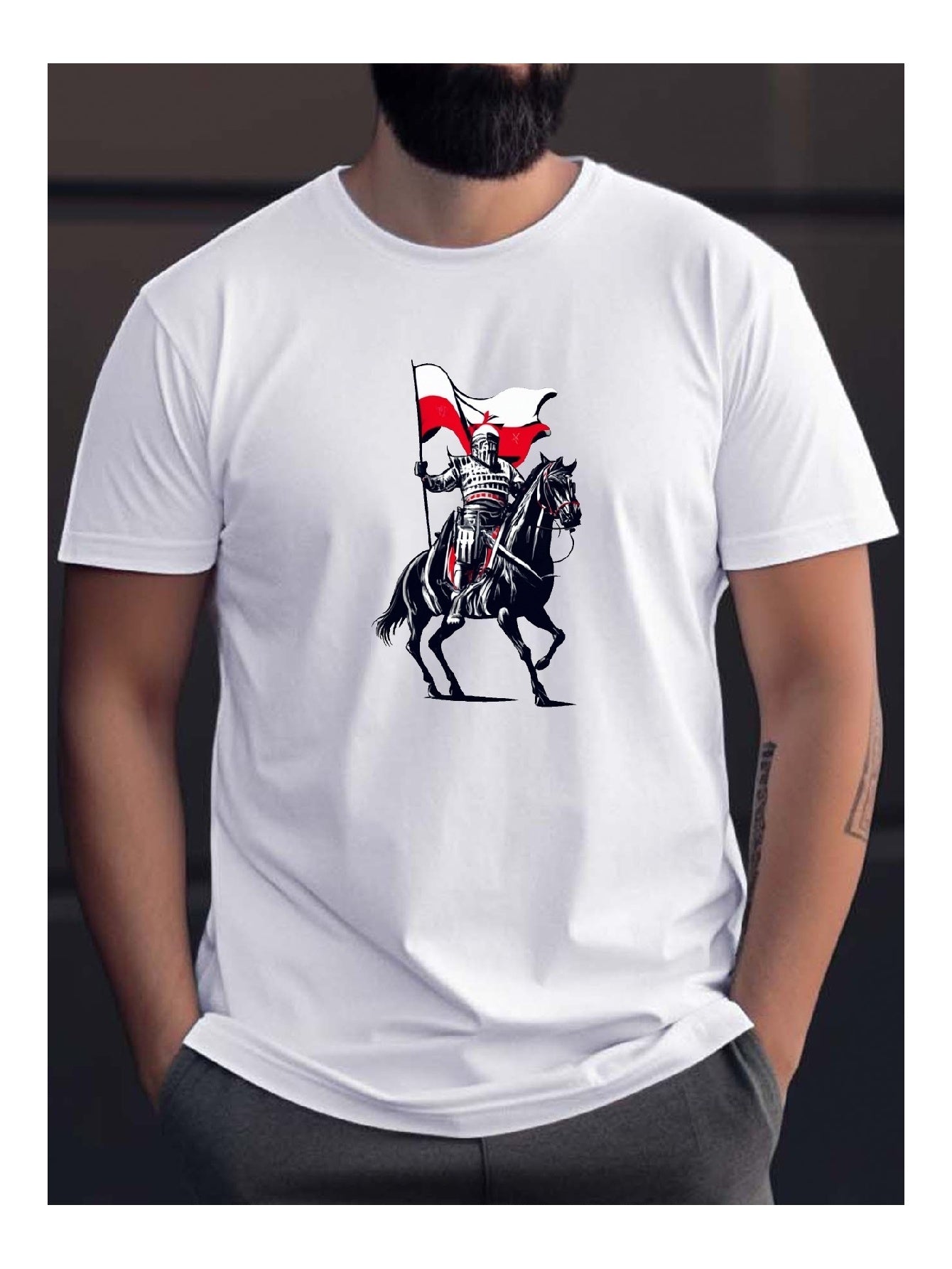 Explore The Cutting Edge Of Fashion All On Popular Online Shopping Platforms Where Unique Knightpatterned Tshirts Await Your Discovery - The Nex Store