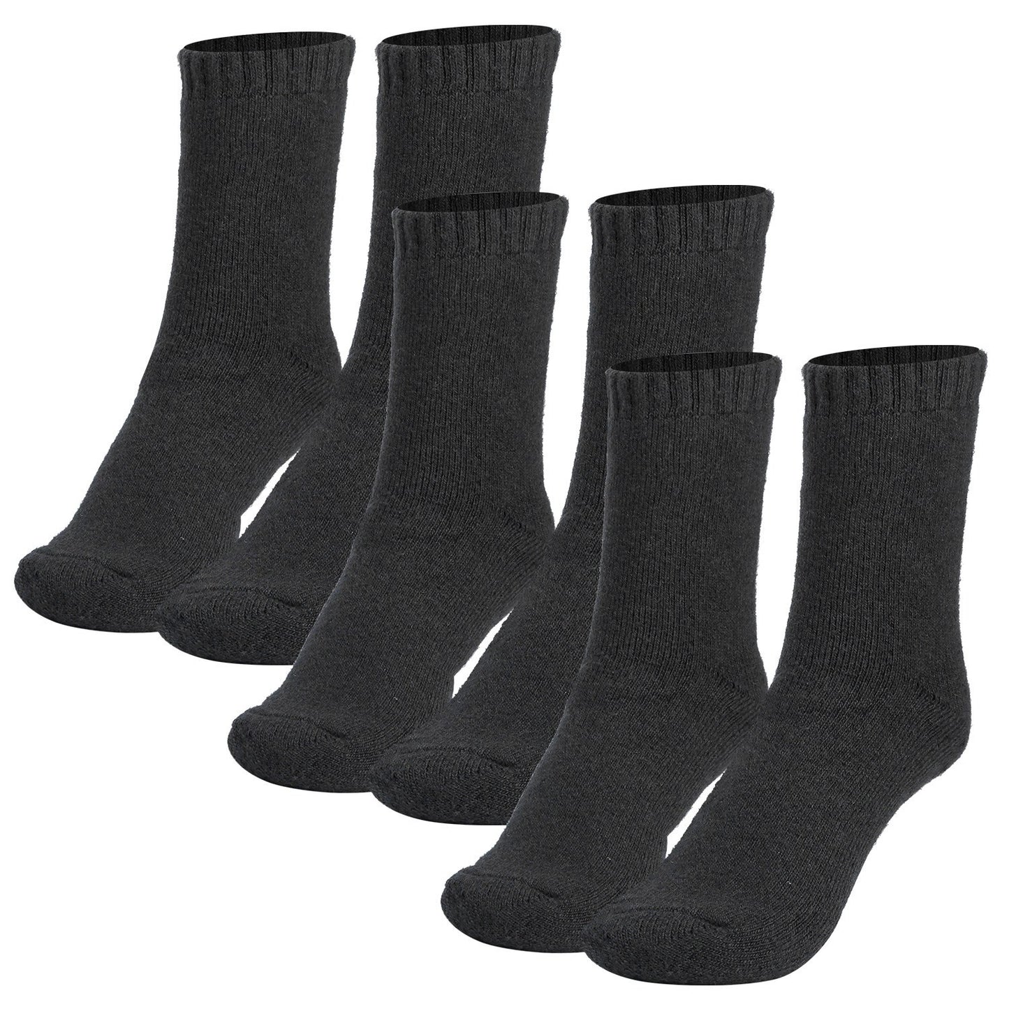 3 Color Options -- 3 Pairs Men Warm Wool Socks Soft Cozy Winter Thermal Socks For Men Thick Heat-Trapping Moisture Wicking Socks Indoor Outdoor - The Nex Store