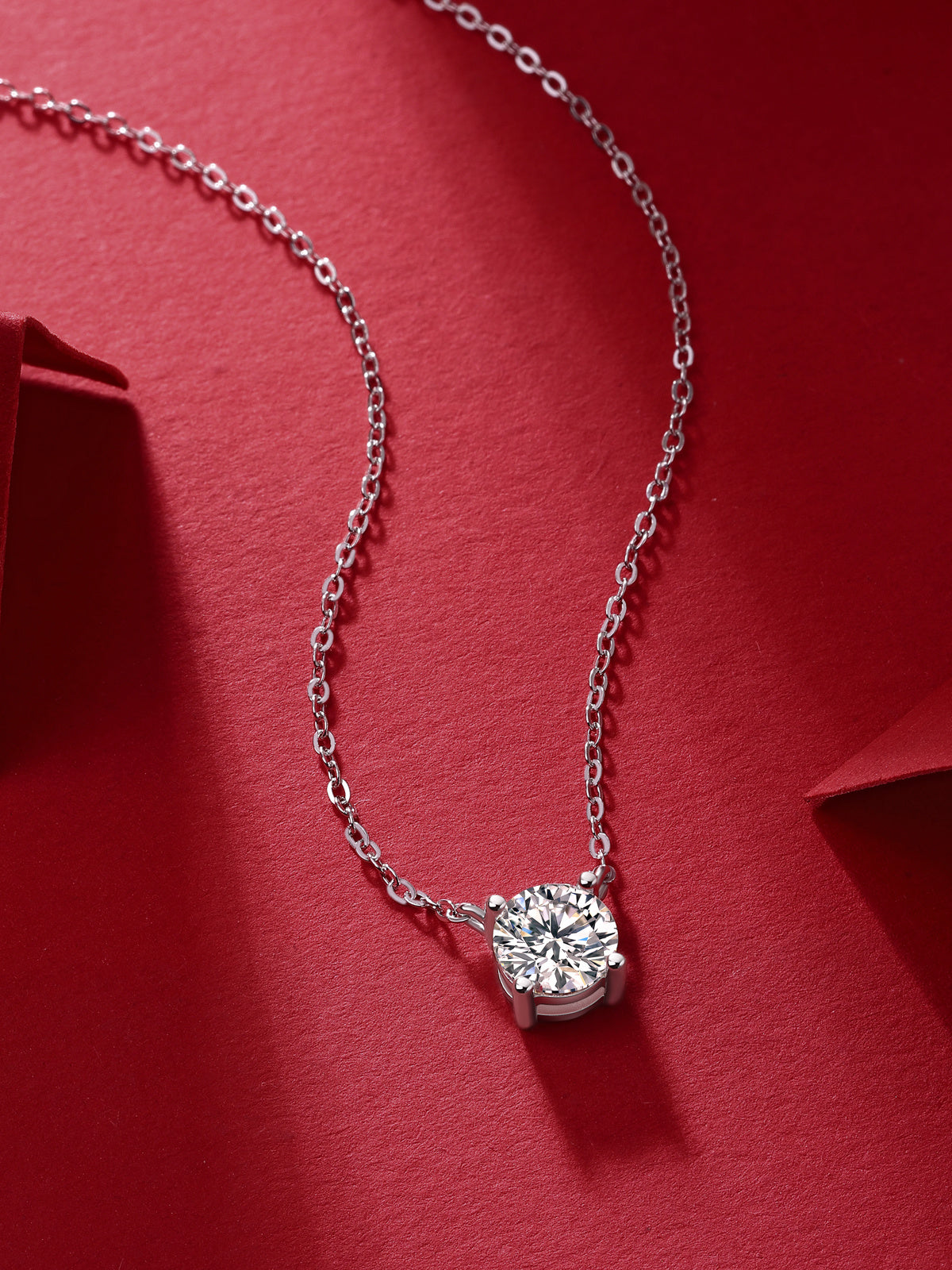 My Heart Will Last Forever - Affordable Diamond Jewelry Necklace Pendant Set With 1-carat And 2-carat Moissan Diamonds, S925 Sterling Silver And Platinum Plating. Fashionable And Trendy Jewelry - The Nex Store