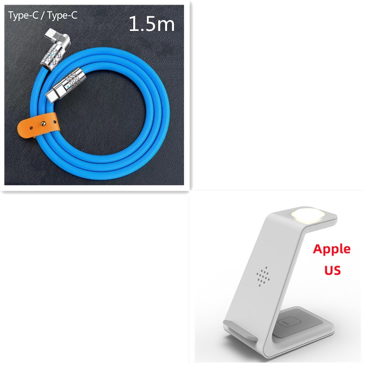 3 In 1 Fast Charging Station Wireless Charger Stand Wireless Quick Charge Dock For Phone Holder - The Nex Store