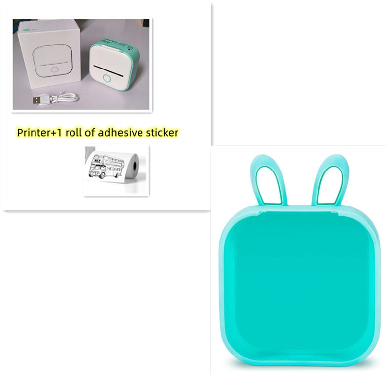 Portable Mini Thermal Label Printer Home Photo Printer Student Wrong Question Printer Bluetooth-compatible Mini Label Printer Price Tag - The Nex Store