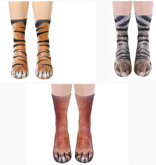 3D Animal Paw Socks Cute Cat Claws Socks Unisex Long Socks - The Nex Store