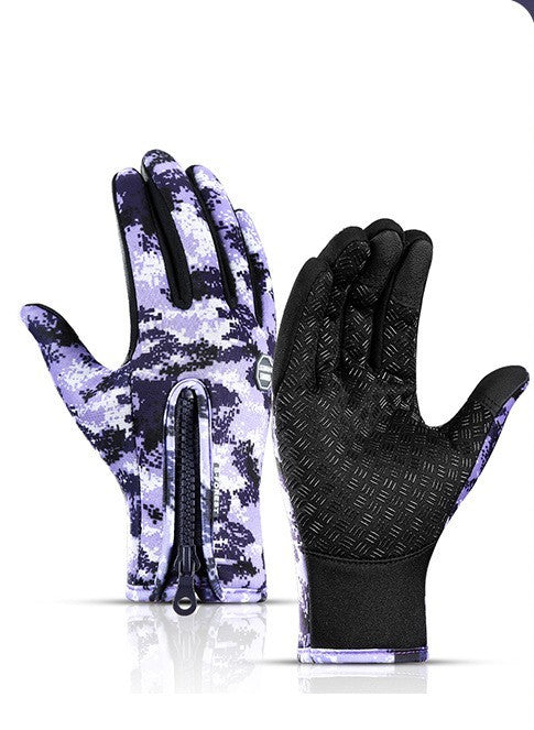 Winter Gloves Touch Screen Riding Motorcycle Sliding Waterproof Sports Gloves With Fleece - The Nex Store