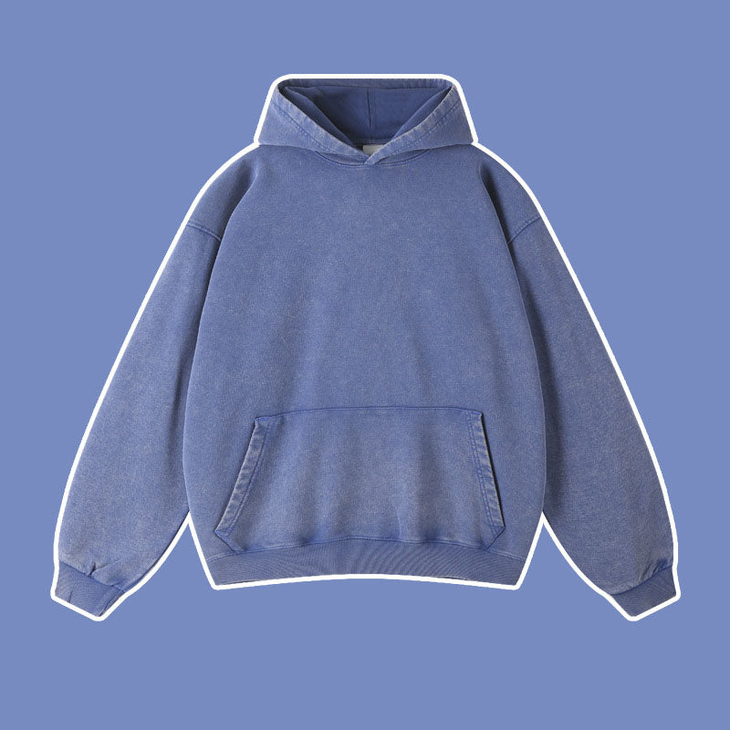Vintage batik distressed washed trendy brand pullover hoodie loose fitting unisex - The Nex Store