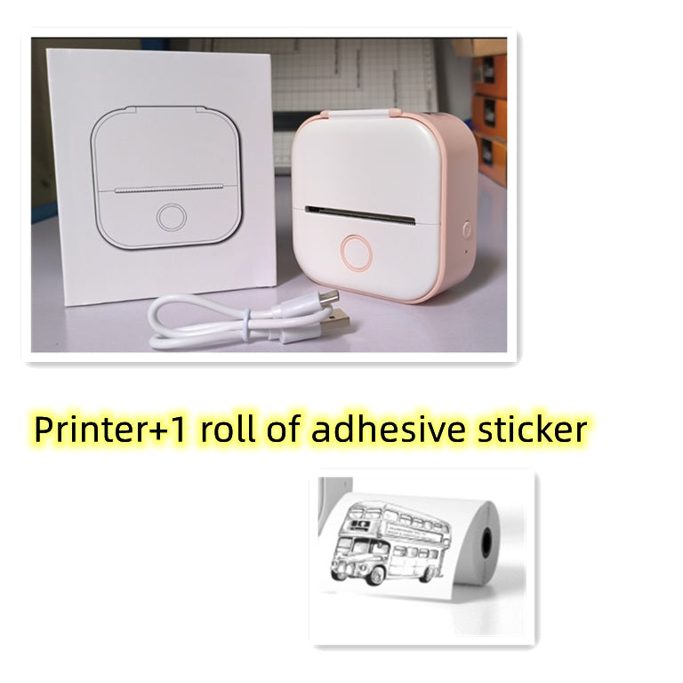 Portable Mini Thermal Label Printer Home Photo Printer Student Wrong Question Printer Bluetooth-compatible Mini Label Printer Price Tag - The Nex Store
