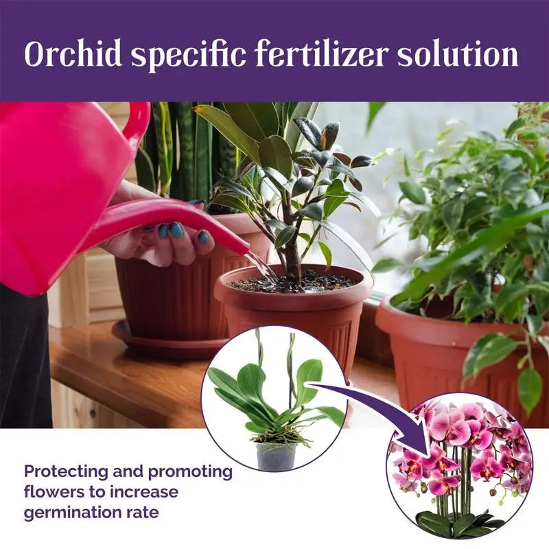 50ml Orchid Fertilizer Liquid Orchid Flower Plants Growth Enhancer Supplement Houseplants Food Promoter For Orchids Acid Blooms - The Nex Store