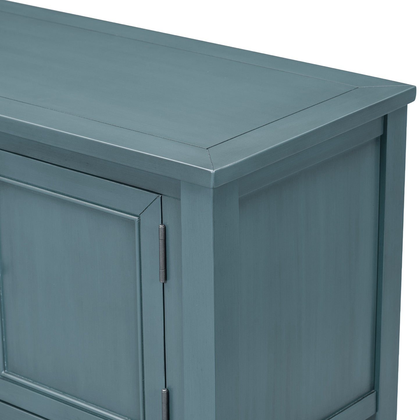 REXM Cambridge Series Spacious Storage Retro Console Desk with Four Small Drawers and Bottom Shelf - The Nex Store