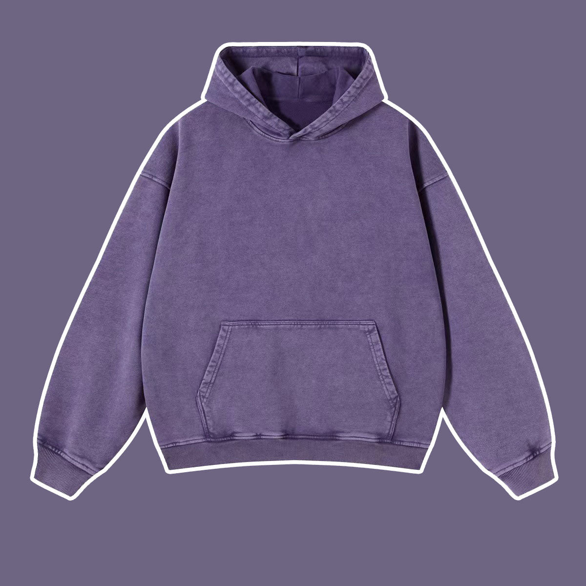Vintage batik distressed washed trendy brand pullover hoodie loose fitting unisex - The Nex Store