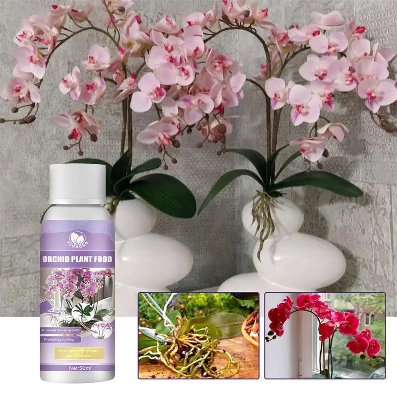 50ml Orchid Fertilizer Liquid Orchid Flower Plants Growth Enhancer Supplement Houseplants Food Promoter For Orchids Acid Blooms - The Nex Store