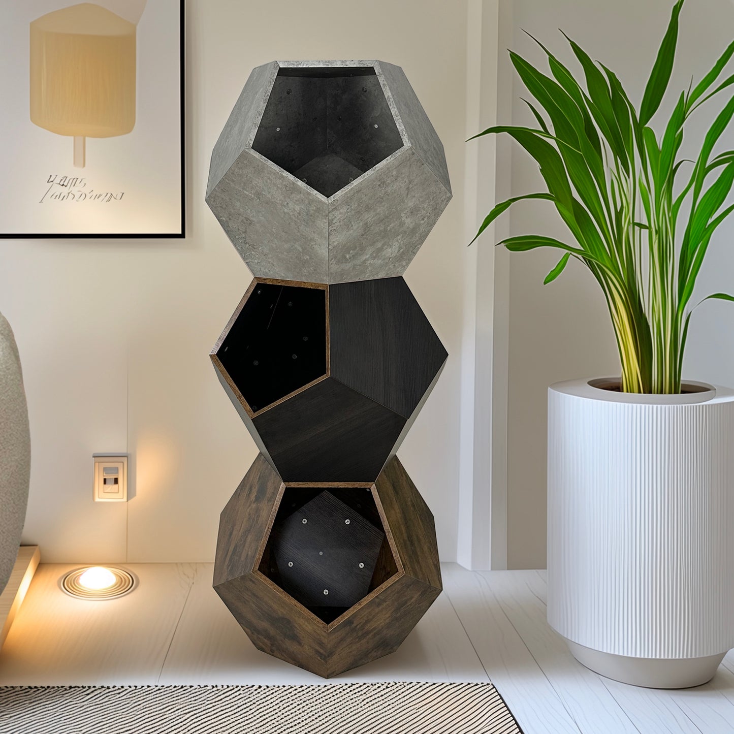 25.98'' Modern Pet Furniture Cat Litter, Sofa Side Table, Planter MDF Multifunctional Furniture, Burmese Sumac - The Nex Store
