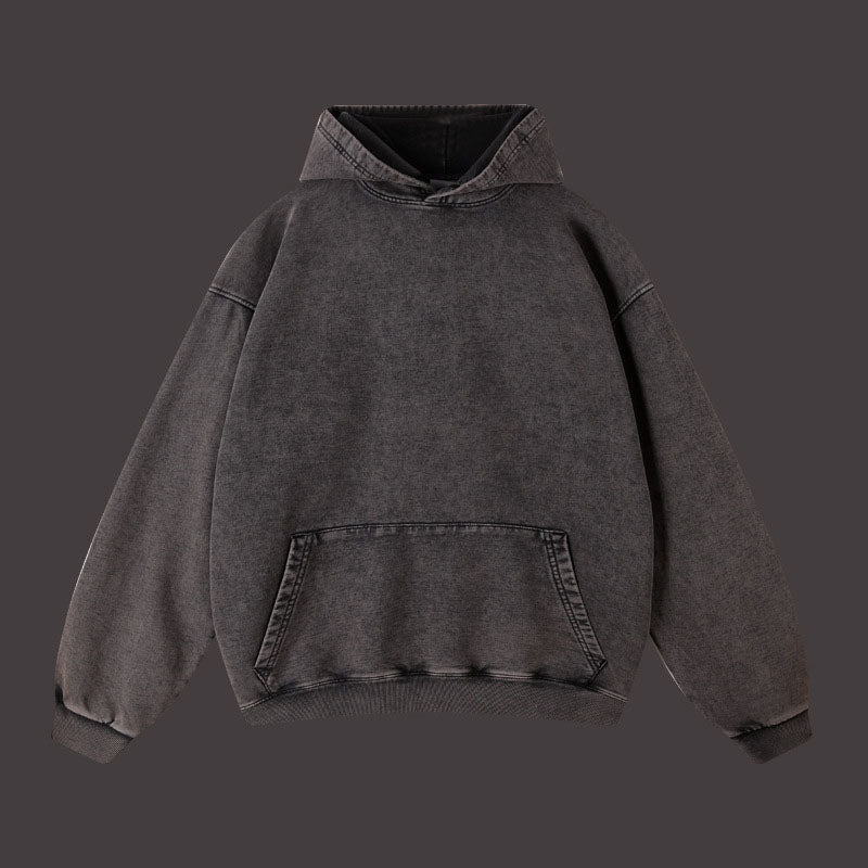 Vintage batik distressed washed trendy brand pullover hoodie loose fitting unisex - The Nex Store