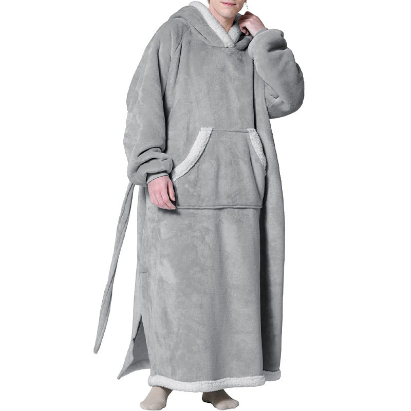 Hoody Wearable Hoodie Winter Oversize Flannel Hoodies Blankets with Sleeves - The Nex Store