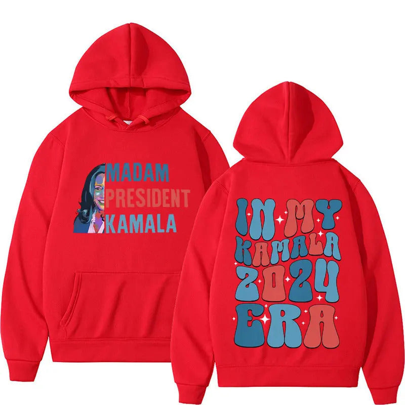 Madam President Kamala Harris Era Hoodie Men Hoodies - The Nex Store