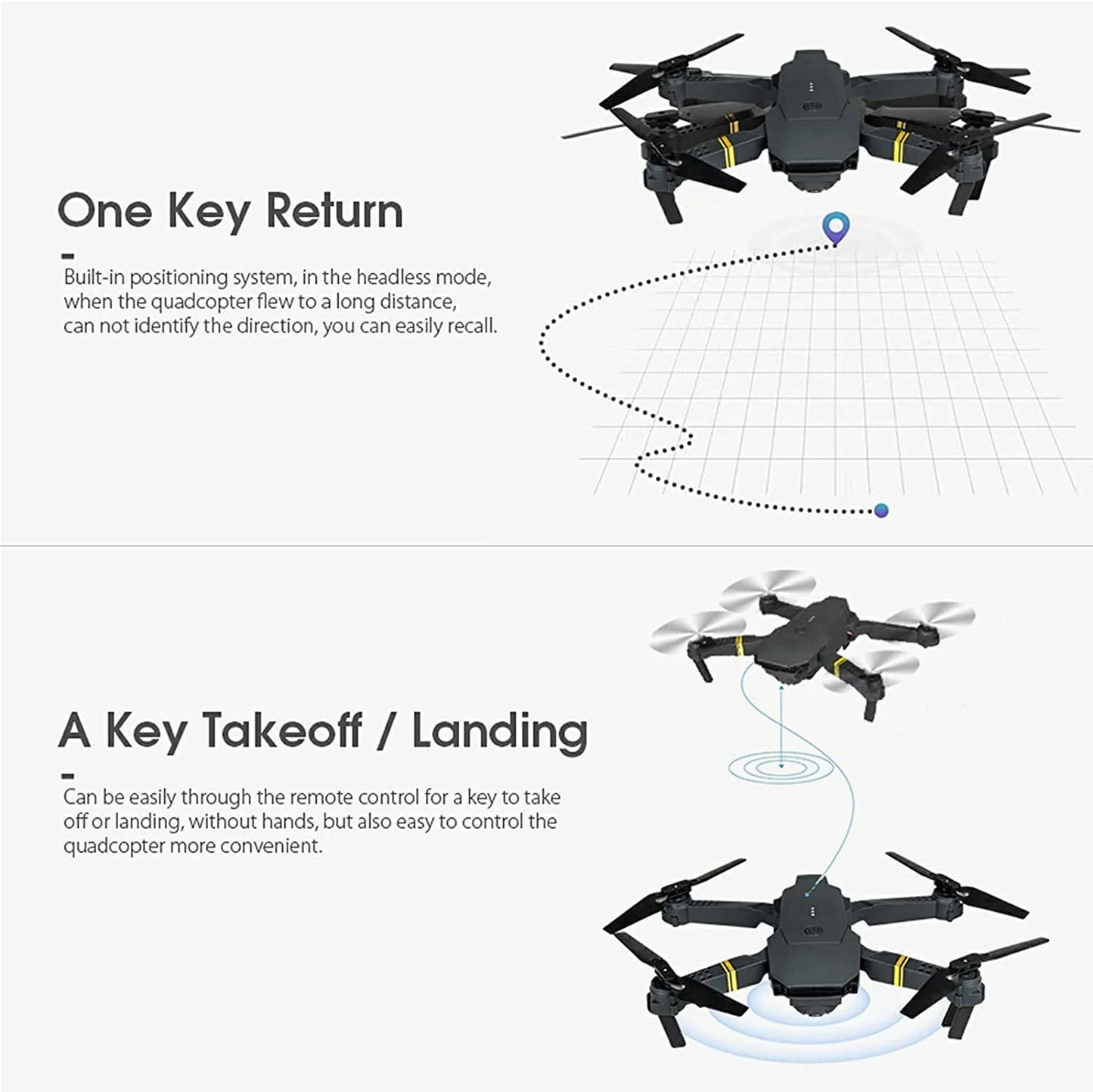 4K HD Dual Camera RC FPV WiFi Portable Wide Angle Foldable Quadcopter Drone - The Nex Store