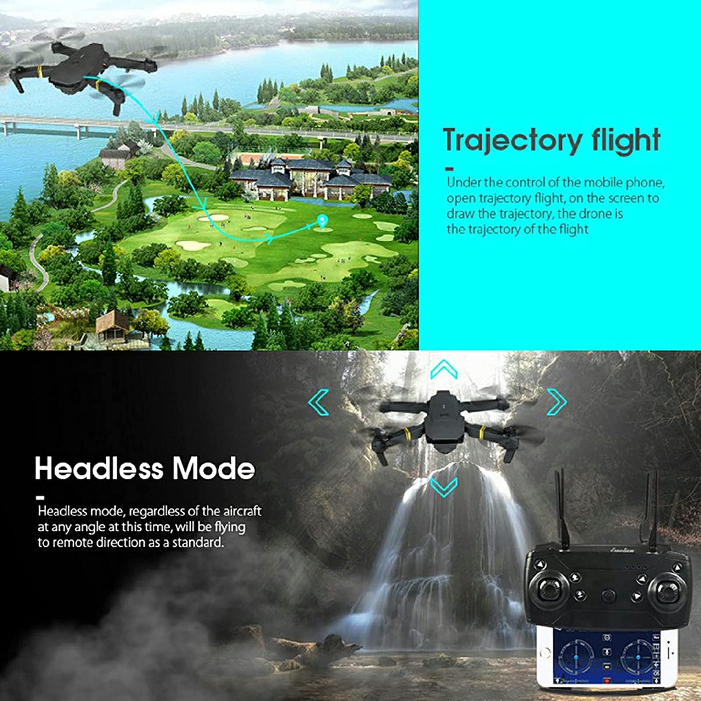 4K HD Dual Camera RC FPV WiFi Portable Wide Angle Foldable Quadcopter Drone - The Nex Store
