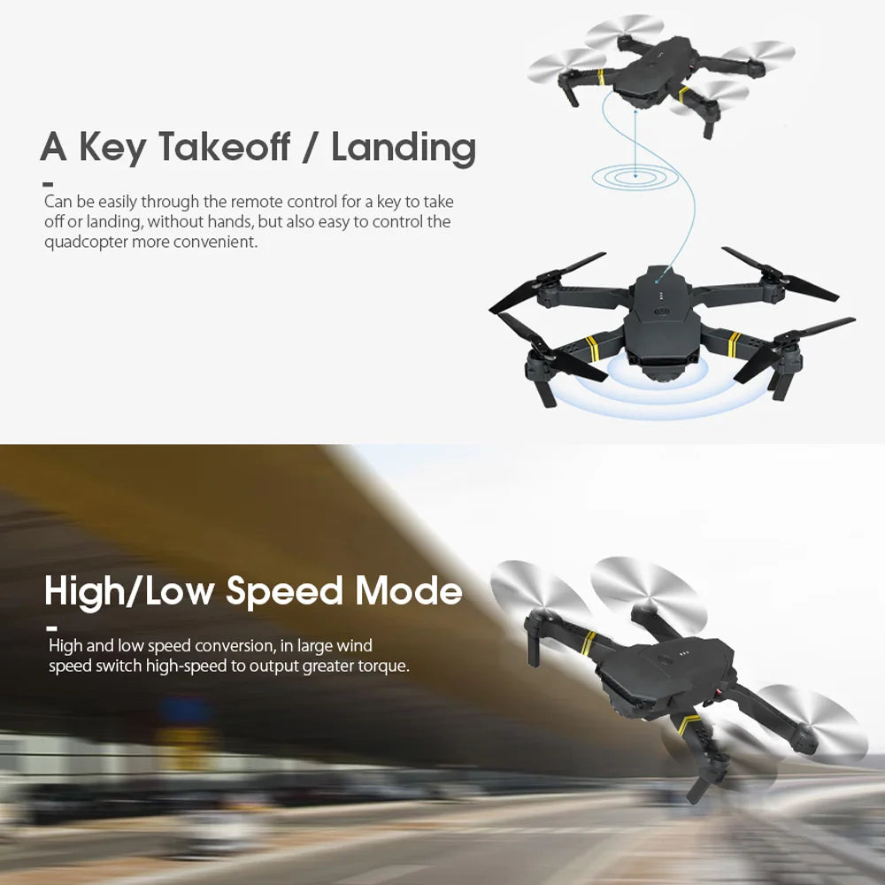 4K HD Dual Camera RC FPV WiFi Portable Wide Angle Foldable Quadcopter Drone - The Nex Store