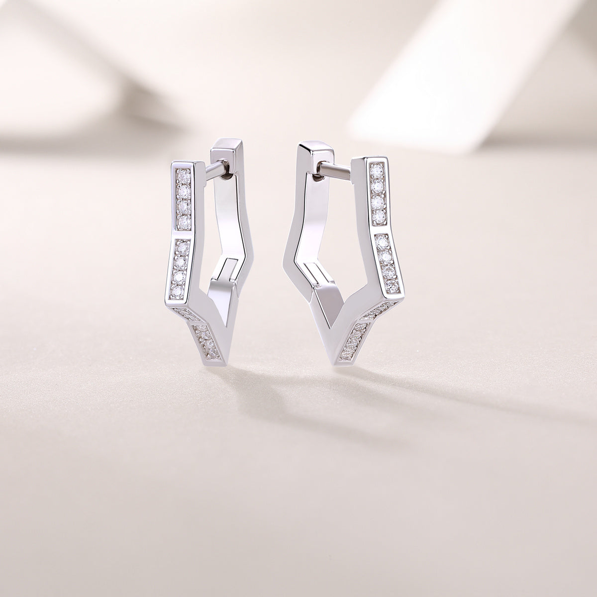 Galaxy Wandering Diamond Set Moissanite Silver Earrings Luxury Fashion Diamond Earrings Stud Earrings - The Nex Store