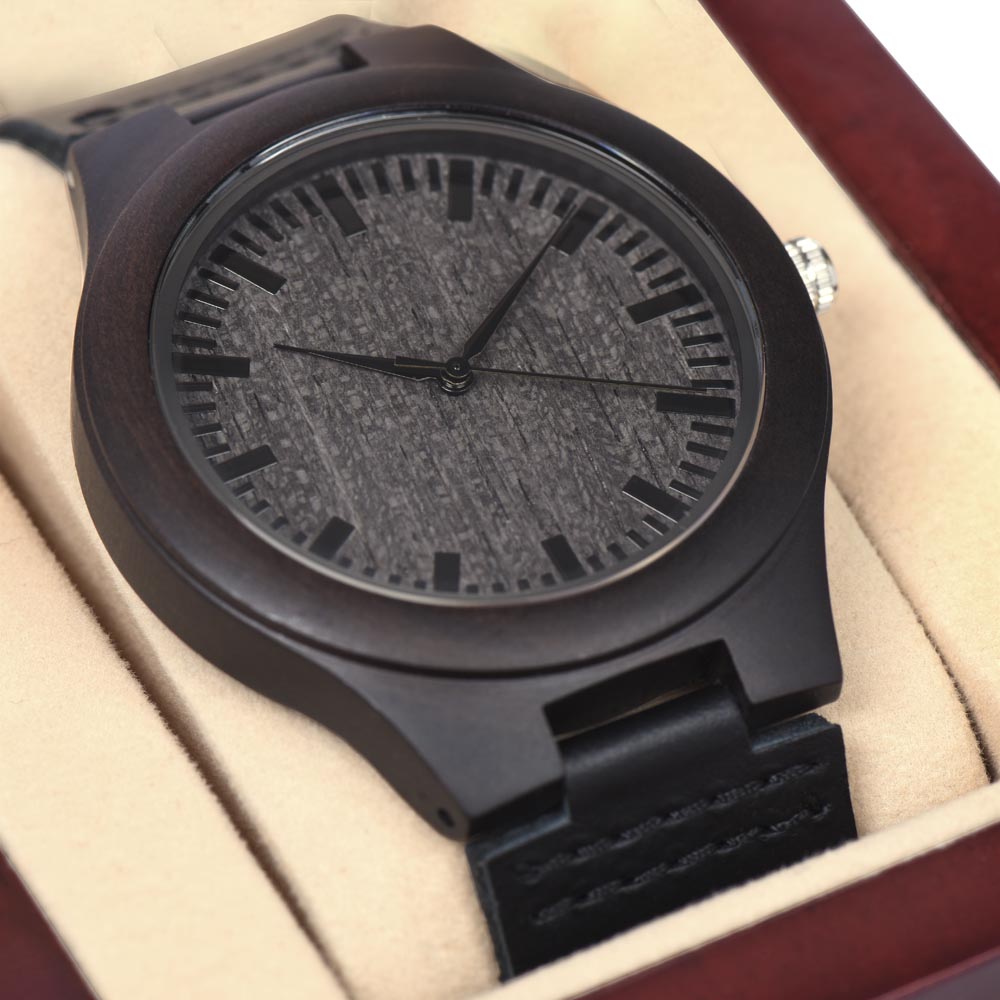 Unique Wooden Watch with a custom case / Movement: Japanese Quartz - The Nex Store