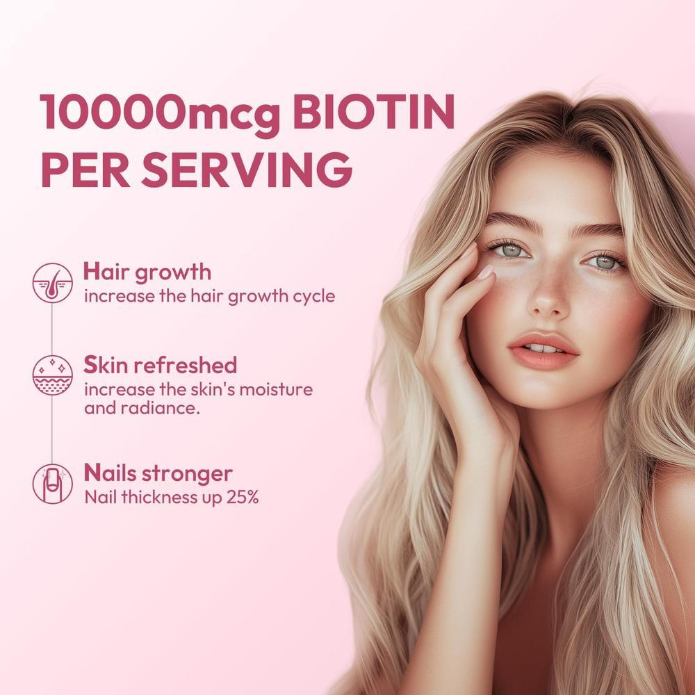 OWNONE Biotin Per Serving-HSN Care Promote Hair, Skin, Nails Growth Shoden Ashwagandha Extract Support Stress & Mood Multiple Natural Ingredients All In One 60 Capsules - The Nex Store