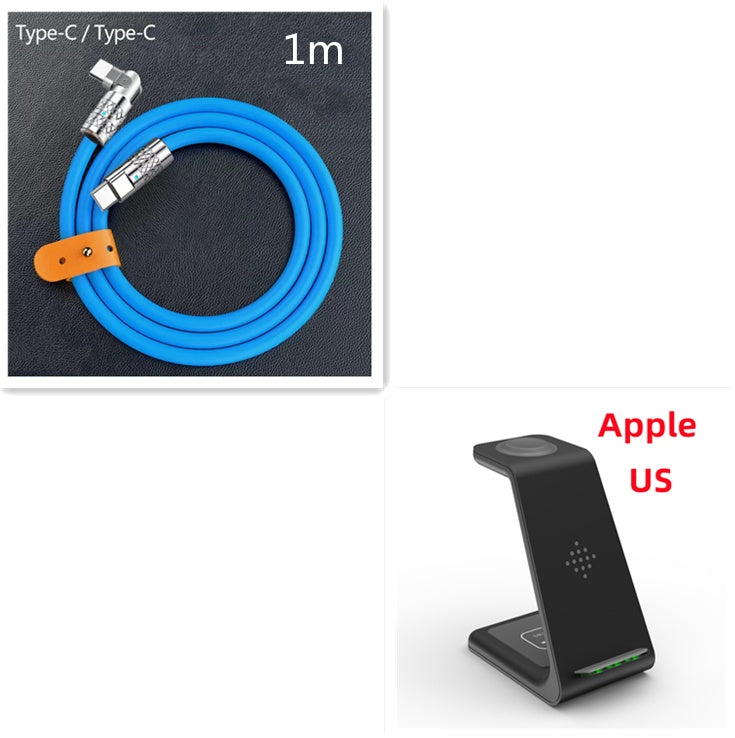 3 In 1 Fast Charging Station Wireless Charger Stand Wireless Quick Charge Dock For Phone Holder - The Nex Store