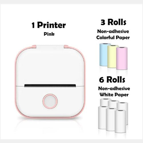 Portable Mini Thermal Label Printer Home Photo Printer Student Wrong Question Printer Bluetooth-compatible Mini Label Printer Price Tag - The Nex Store