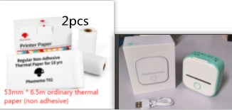 Portable Mini Thermal Label Printer Home Photo Printer Student Wrong Question Printer Bluetooth-compatible Mini Label Printer Price Tag - The Nex Store