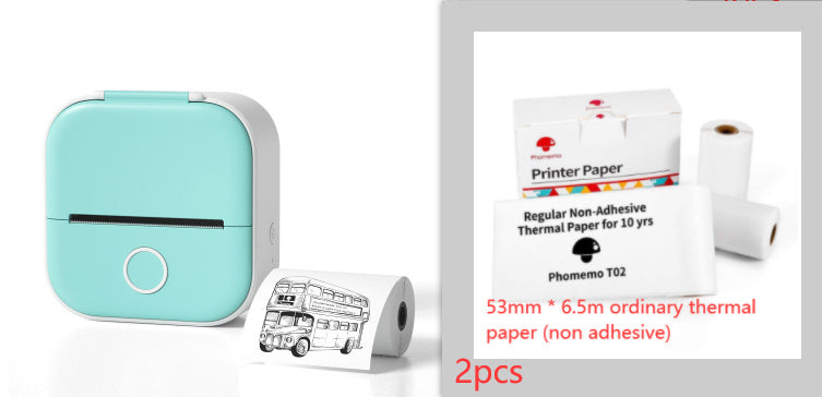 Portable Mini Thermal Label Printer Home Photo Printer Student Wrong Question Printer Bluetooth-compatible Mini Label Printer Price Tag - The Nex Store