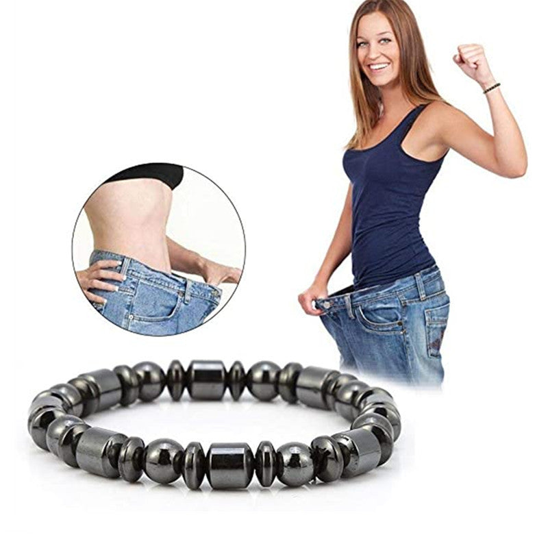 Weight Loss Magnet Bracelets For Women Men Pentagram Stone Magnetic Therapy Bracelets Pain Relief Slimming Health Jewelry - The Nex Store