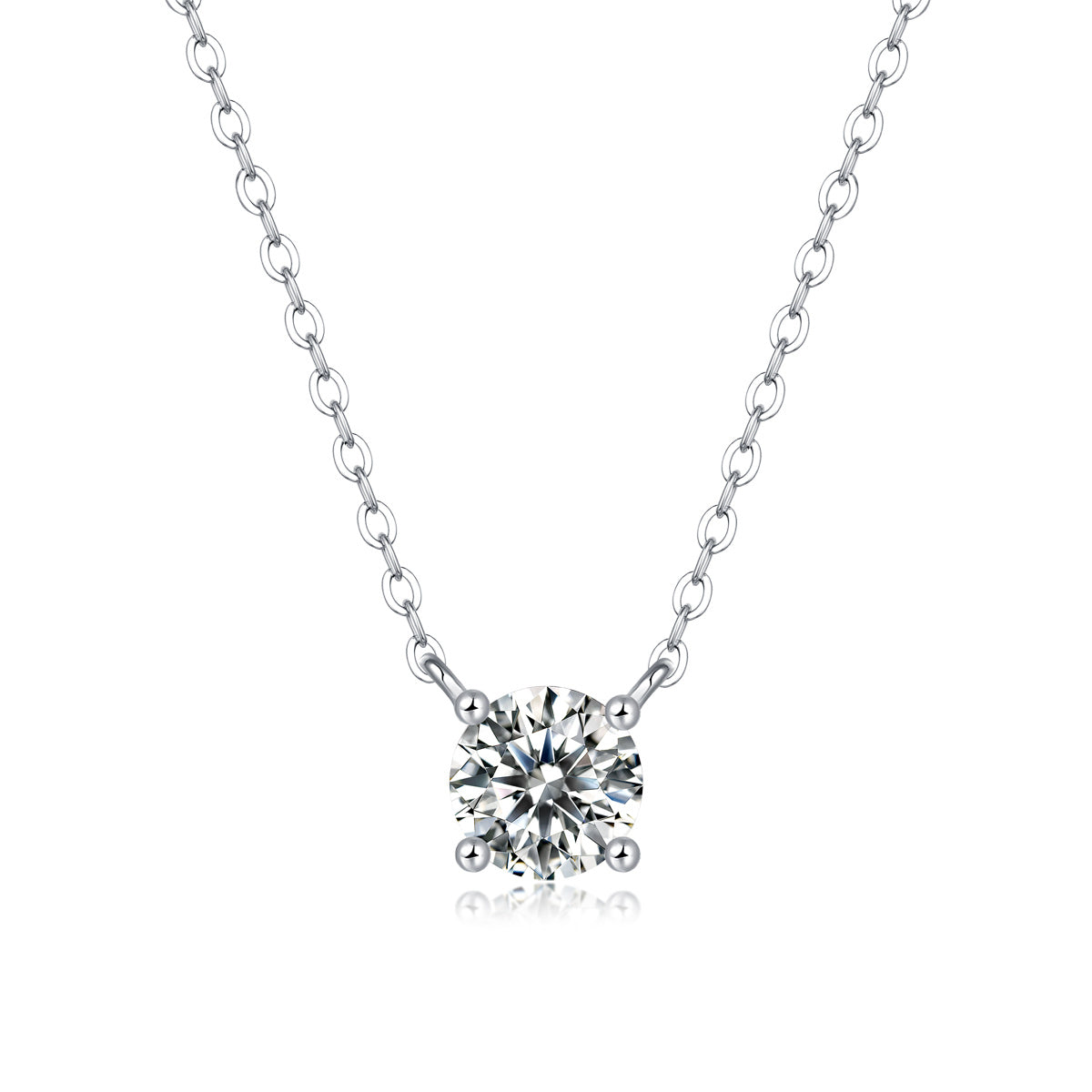 My Heart Will Last Forever - Affordable Diamond Jewelry Necklace Pendant Set With 1-carat And 2-carat Moissan Diamonds, S925 Sterling Silver And Platinum Plating. Fashionable And Trendy Jewelry - The Nex Store