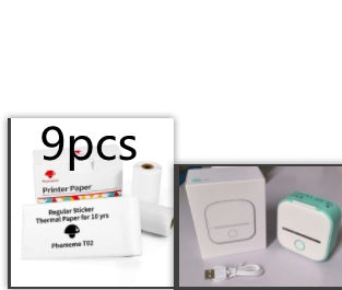 Portable Mini Thermal Label Printer Home Photo Printer Student Wrong Question Printer Bluetooth-compatible Mini Label Printer Price Tag - The Nex Store