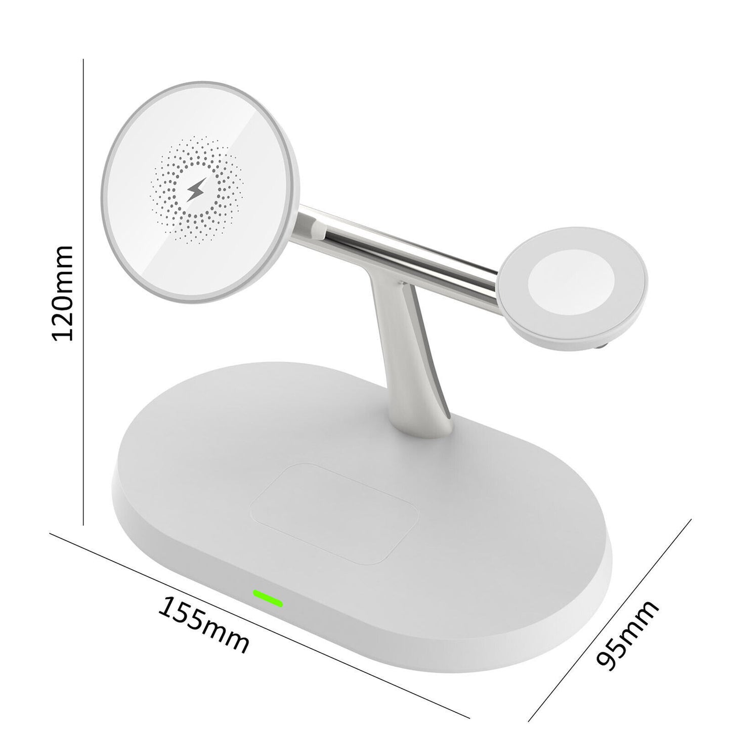 3in1 Magnetic Wireless Charger Stand For IWatch AirPod 15 14 13 16 - The Nex Store