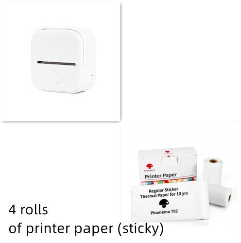 Portable Mini Thermal Label Printer Home Photo Printer Student Wrong Question Printer Bluetooth-compatible Mini Label Printer Price Tag - The Nex Store