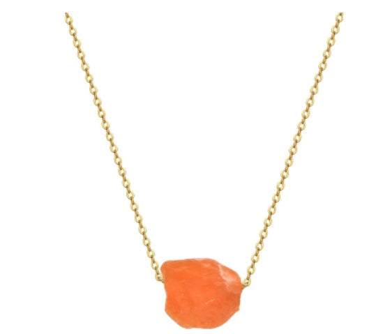 Hot Selling Stone Crystal Pillar Tree Of Life Pendant Ins Fashion Necklace - The Nex Store