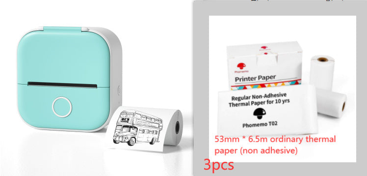 Portable Mini Thermal Label Printer Home Photo Printer Student Wrong Question Printer Bluetooth-compatible Mini Label Printer Price Tag - The Nex Store