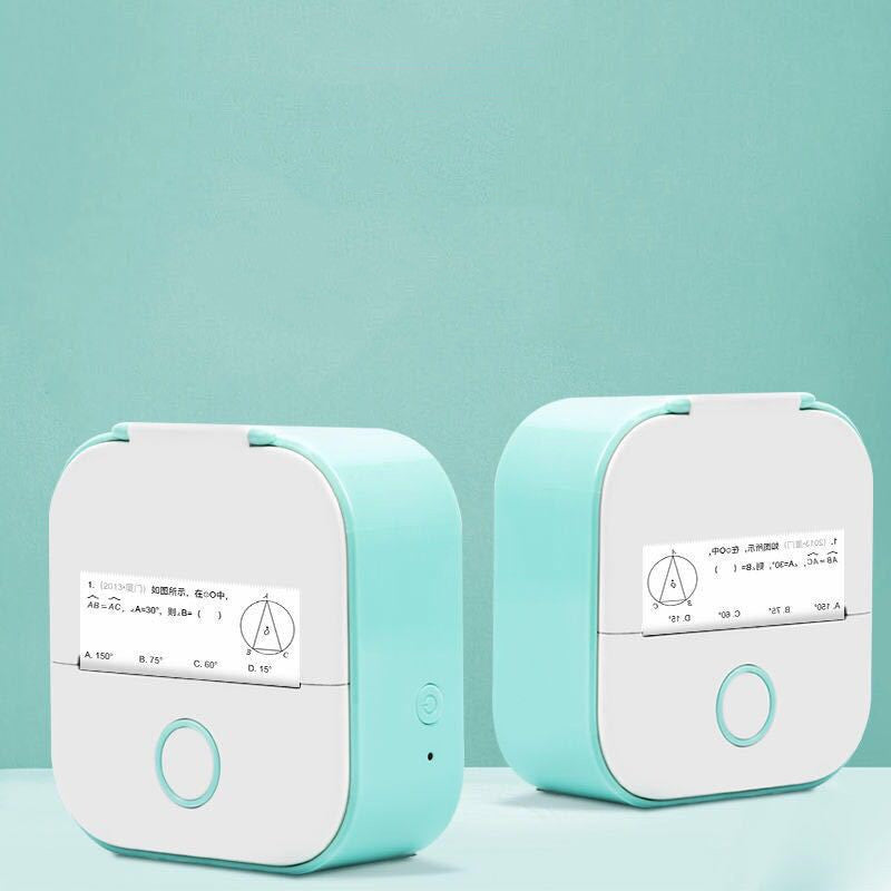 Portable Mini Thermal Label Printer Home Photo Printer Student Wrong Question Printer Bluetooth-compatible Mini Label Printer Price Tag - The Nex Store