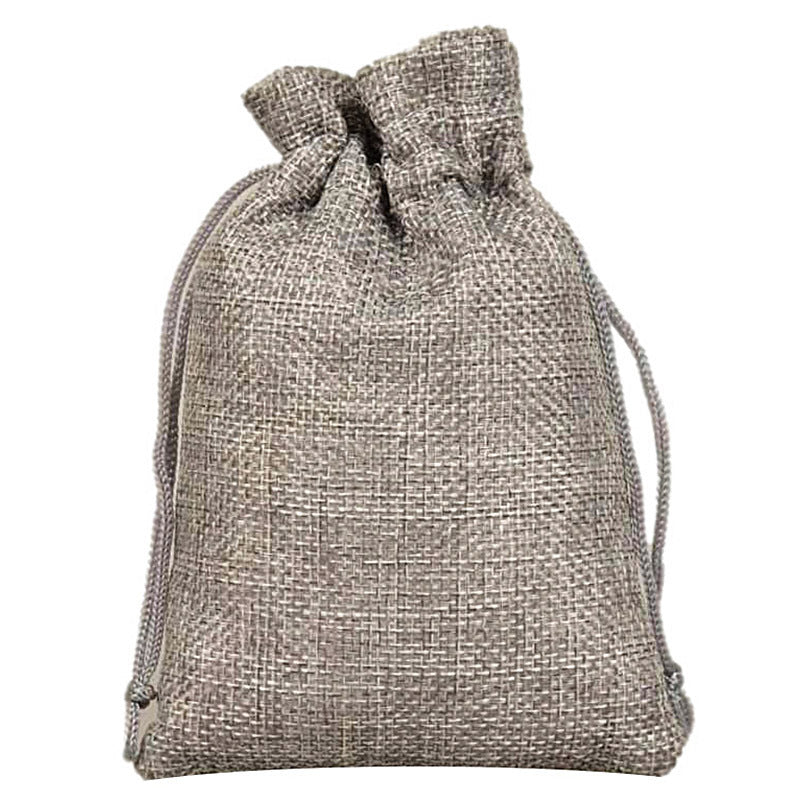Manufacturers Wholesale Drawstring Linen Bag Mini Rope Linen Jewelry Packaging Gift Bag Bundle Mouth Small Cloth Bag - The Nex Store